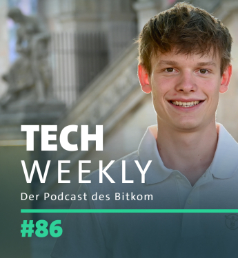 Tech Weekly #86 zum Thema digitale Kompetenzen an Schulen mit Fabian Schön, Generalsekretär der Bundesschülerkonferenz, auf dem Cover