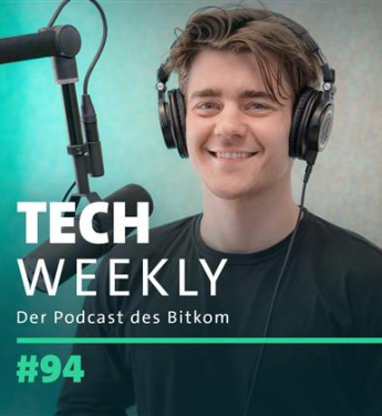 Teaserbild vom Bitkom-Podcast Tech Weekly, Folge 94, zum Thema EU-Startup-Strategie