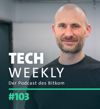 Tech Weekly, der Bitkom-Podcast, Folge 103 zum Thema Rechenzentren und Cloud-IT in der Verwaltung