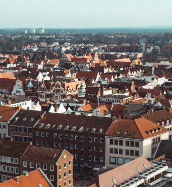 Luftaufnahme der Lübecker Altstadt
