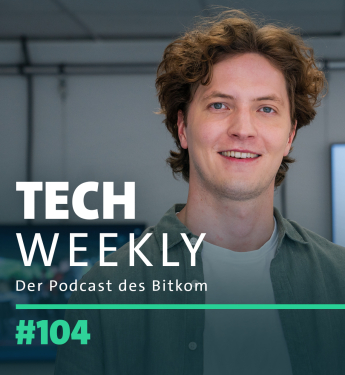 Bitkom-Podcast Tech Weekly, Folge 104 zum Thema IT-Fachkräftemangel und Handynutzung bei Kindern