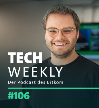 Bitkom Podcast Tech Weekly, Folge 106, zum Thema 3D-Druck und Weiterbildungsförderung