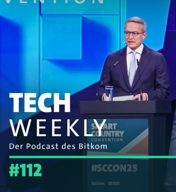 Bitkom-Podcast Tech Weekly, Folge 112 mit Digitalminister Wildberger im Interview