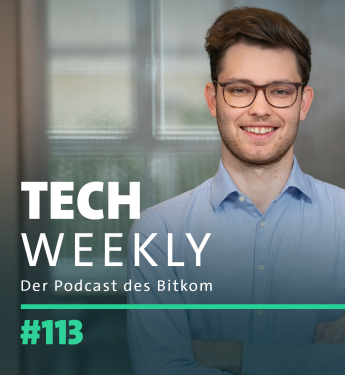 Bitkom-Podcast Tech Weekly, Folge 113 zum Thema Künstliche Intelligenz