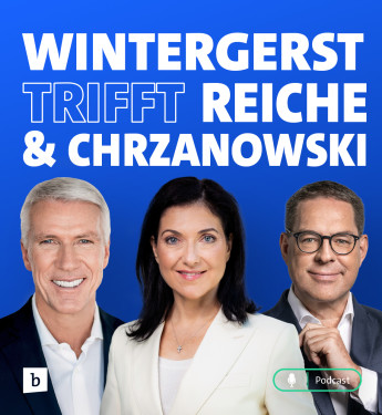 Teaser für die Podcastfolge "Wintergerst trifft" mit Katherina Reiche und Gerd Chrzanowski