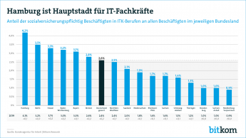 Web-Grafik: "Hamburg ist Hauptstadt für IT-Fachkräfte"