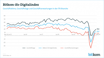 Grafik Bitkom ifo-Digitalindex