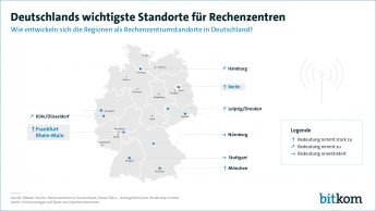 Deutschlands wichtigste Standorte für Rechenzentren