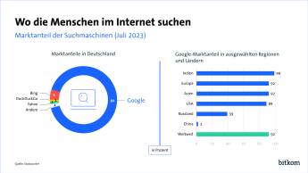 Grafik: Wo die Menschen im Internet suchen