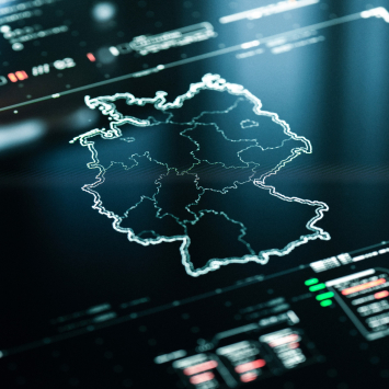Digitale Deutschlandkarte