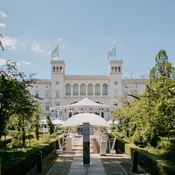 Blick auf den Hamburger Bahnhof