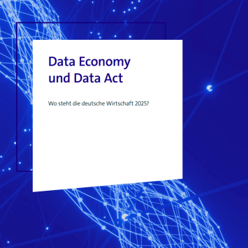 Das Cover des Studienbericht Data Economy und Data Act.