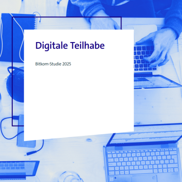 Das Cover des Studienbericht Digitale Teilhabe.