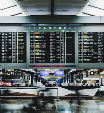Flughafen Anzeigetafel