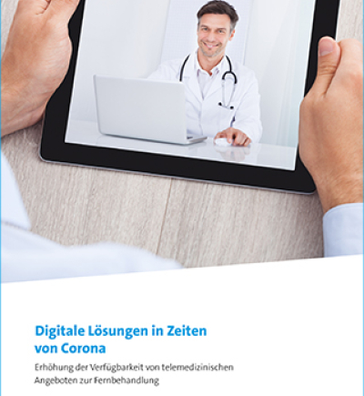 Mockup Publikation digitale Gesundheitslösungen in Zeiten von Corona
