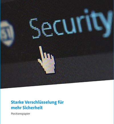 Mockup Positionspapier Starke Verschlüsselung für mehr Sicherheit