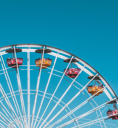 Riesenrad in der Sonne