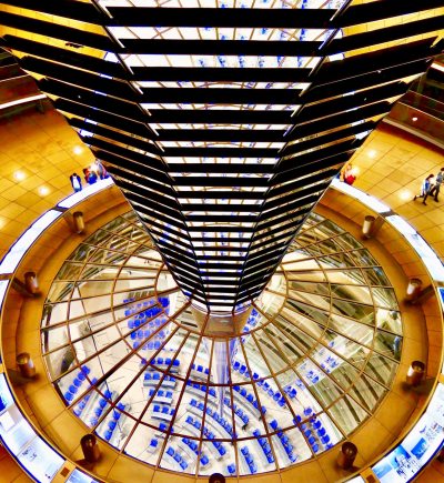 Blick ins Innere des Bundestags