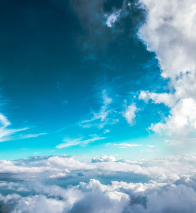 Bild über den Wolken