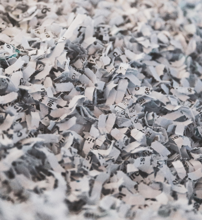 geshreddertes Papier, Symbolbild für Datenschutz