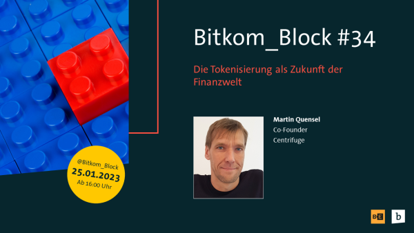 Titelbild: Bitkom_Block #34 - Die Tokenisierung als Zukunft der Finanzwelt