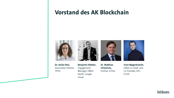 Grafik: Vorstand des AK Blockchain