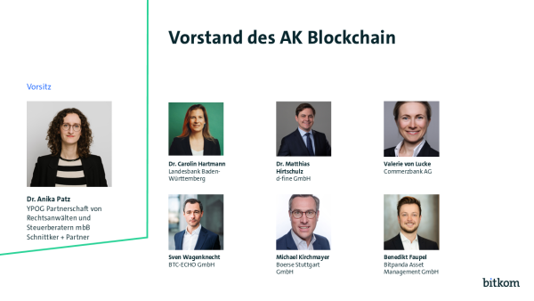 Grafik: Vorstand des AK Blockchain