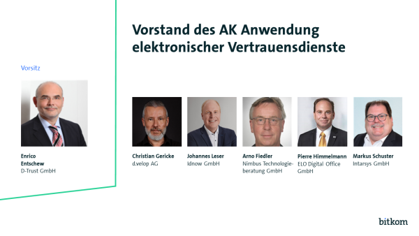 Vorstand des AK Anwendung elektronischer Vertrauensdienste