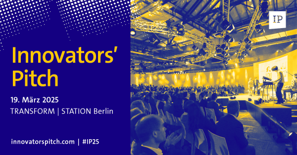 Das Keyvisual des Innovator's Pitch 2025 vom Bitkom. 