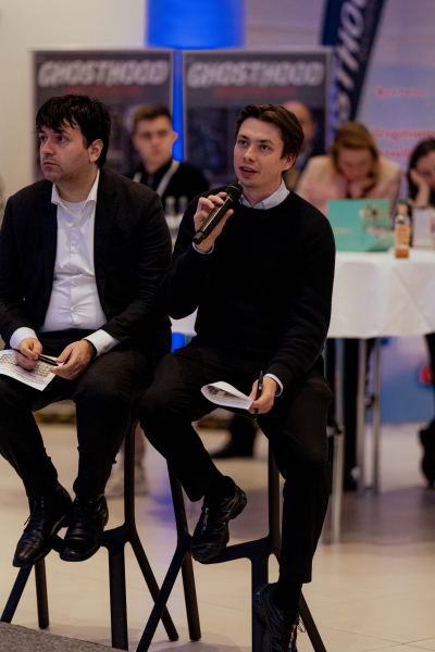 Ein Foto des DefTech-Pitches beim CIHBW der Zuschauer