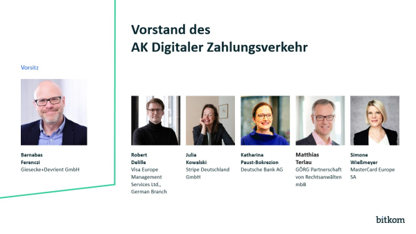 Vorstand des AK Digitaler Zahlungsverkehr
