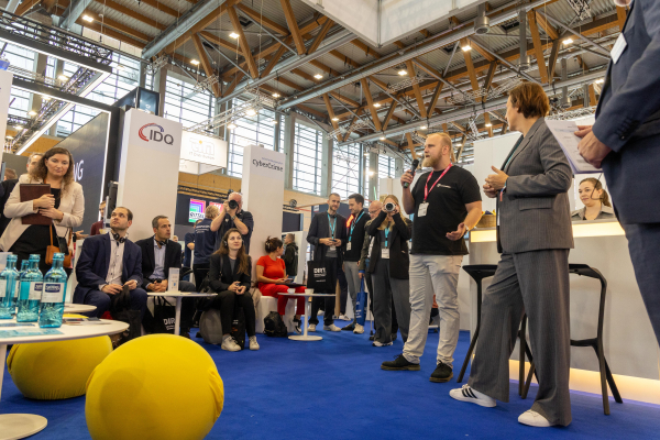 Vortrag, der am Bitkom-Stand gehalten wird
