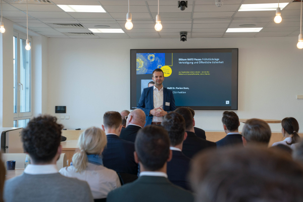 Bitkom NATO-Pause mit MdB Florian Dorn im September 2025