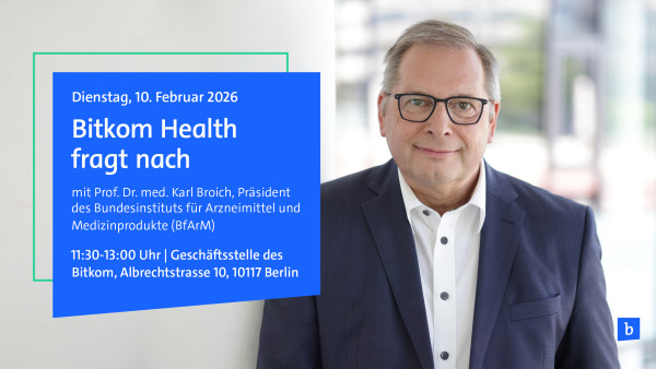 Prof. Dr. Karl Broich Speaker bei Bitkom Health fragt nach