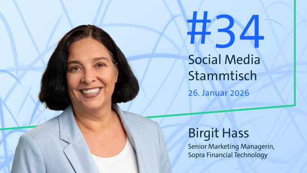 Ankündigungsteaser für Social Media Stammtisch