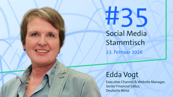 Ankündigungsteaser für Social Media Stammtisch #35